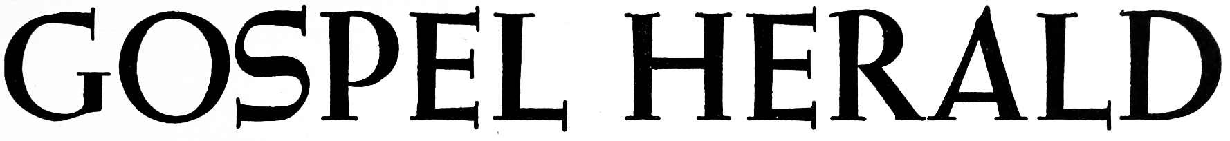 “Gospel Herald” logo, circa 1946