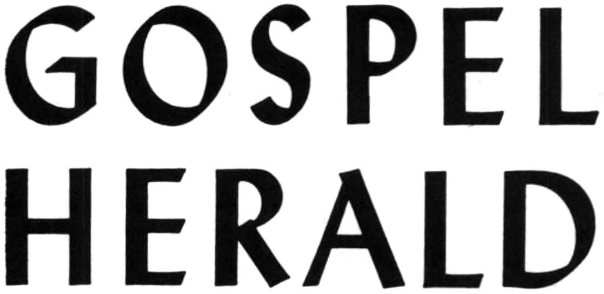 “Gospel Herald” logo, circa 1963