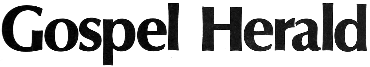 “Gospel Herald” logo, circa 1973