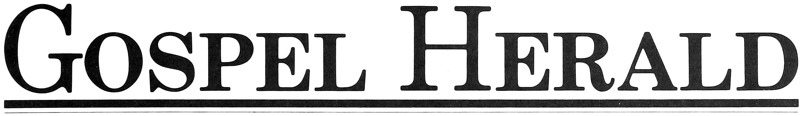 “Gospel Herald” logo, circa 1983