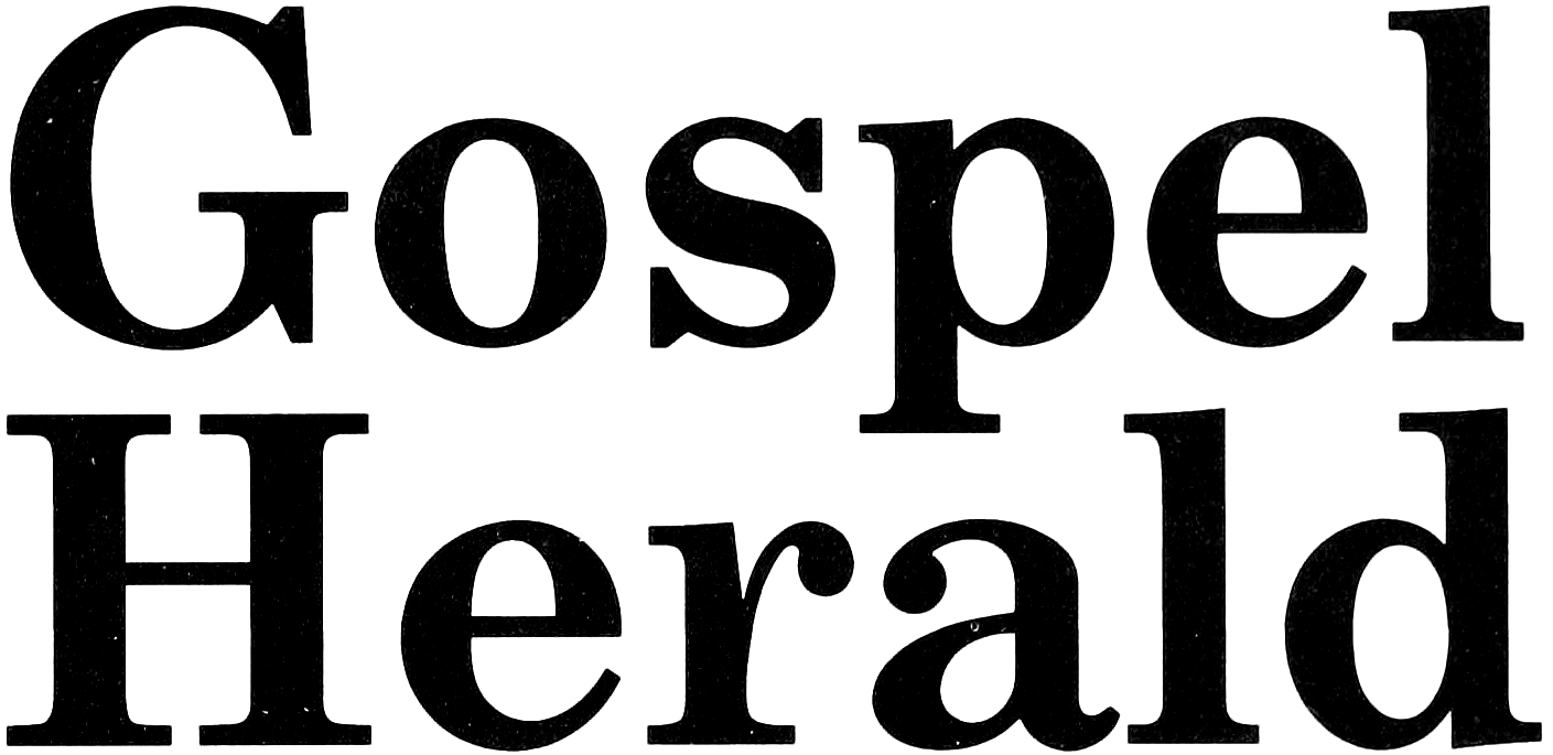 “Gospel Herald” logo, circa 1991