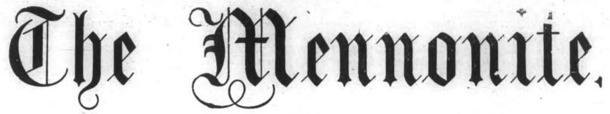 “The Mennonite” logo, circa 1910