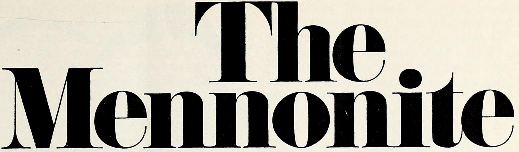 “The Mennonite” logo, circa 1973