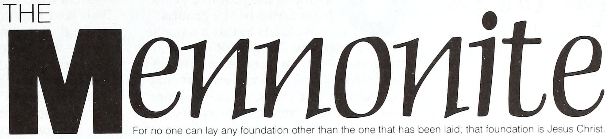 “The Mennonite” logo, circa 1991